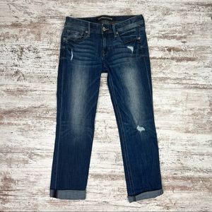 Express Women's Stretch Low Rise Stella Cropped Skinny Jeans Size 4R